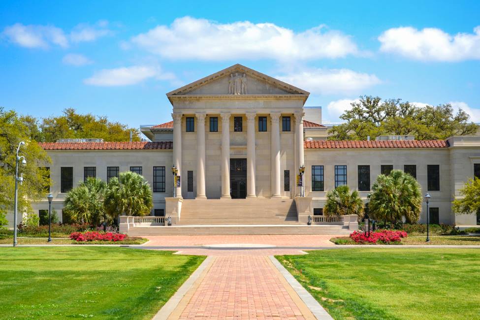 A photograph of a building on LSU’s campus