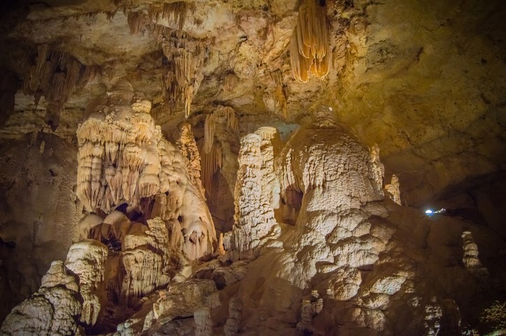 View of a natural cave in San Antonio, TX. 